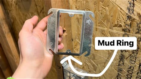 1900 electrical box with mud installation instructions|how to install mud rings.